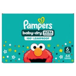 Pampers Baby Dry Diapers Super Pack - Size 6 - 64ct