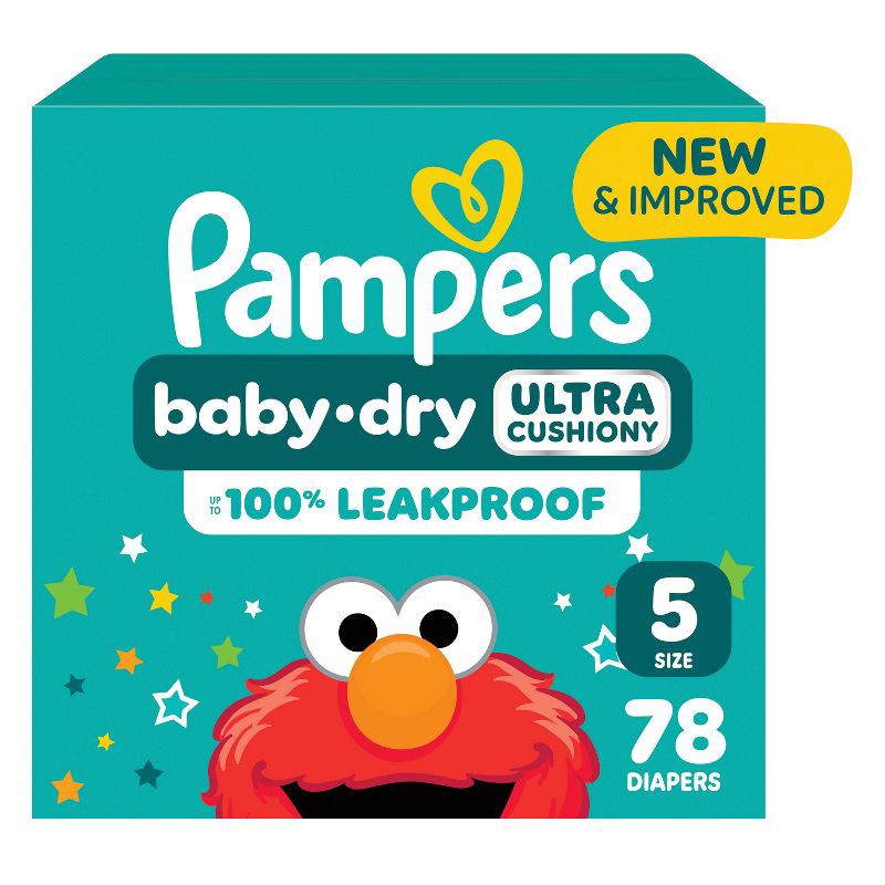 slide 13 of 16, Pampers Baby Dry Diapers Super Pack - Size 5 - 78ct, 5 x 78 ct