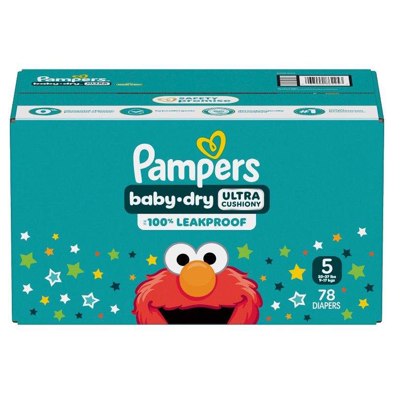 slide 16 of 16, Pampers Baby Dry Diapers Super Pack - Size 5 - 78ct, 5 x 78 ct