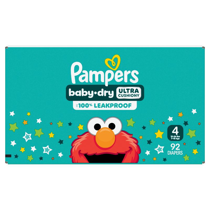 slide 1 of 16, Pampers Baby Dry Diapers Super Pack - Size 4 - 92ct, 4 x 92 ct