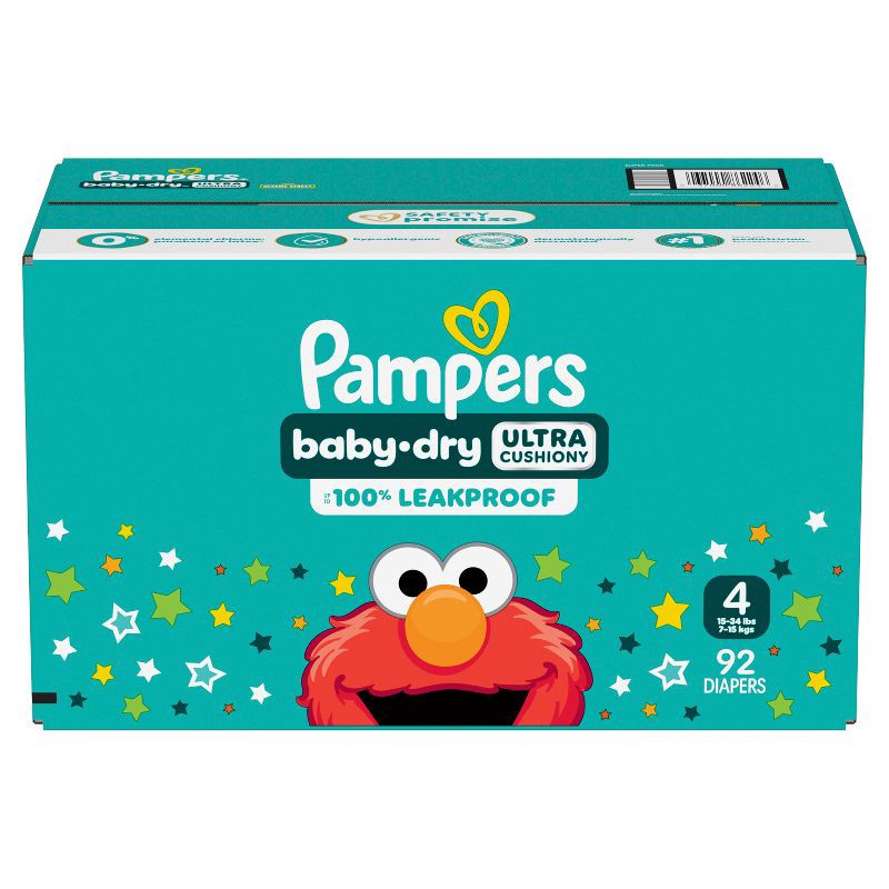 slide 16 of 16, Pampers Baby Dry Diapers Super Pack - Size 4 - 92ct, 4 x 92 ct