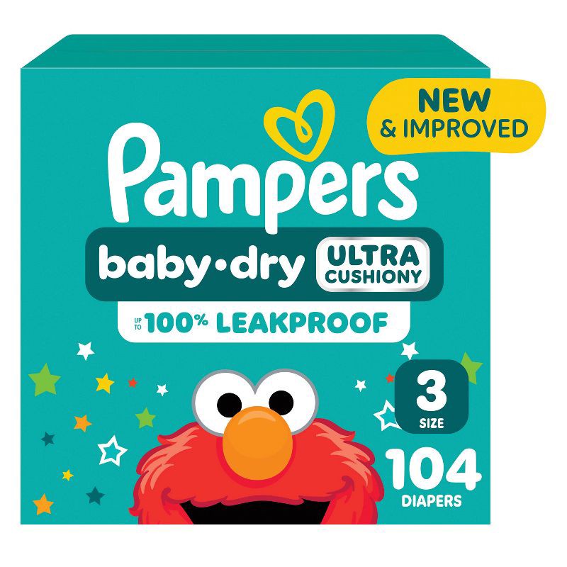 slide 13 of 16, Pampers Baby Dry Diapers Super Pack - Size 3 - 104ct, 3 x 104 ct