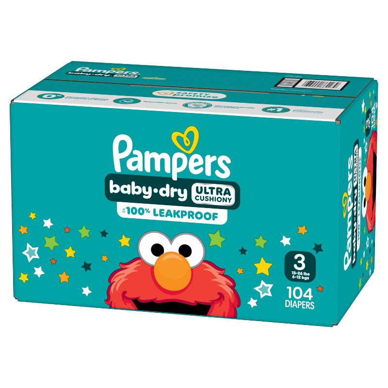 slide 14 of 16, Pampers Baby Dry Diapers Super Pack - Size 3 - 104ct, 3 x 104 ct
