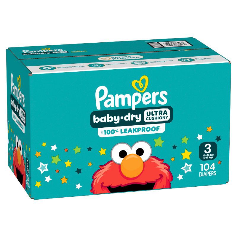 slide 16 of 16, Pampers Baby Dry Diapers Super Pack - Size 3 - 104ct, 3 x 104 ct