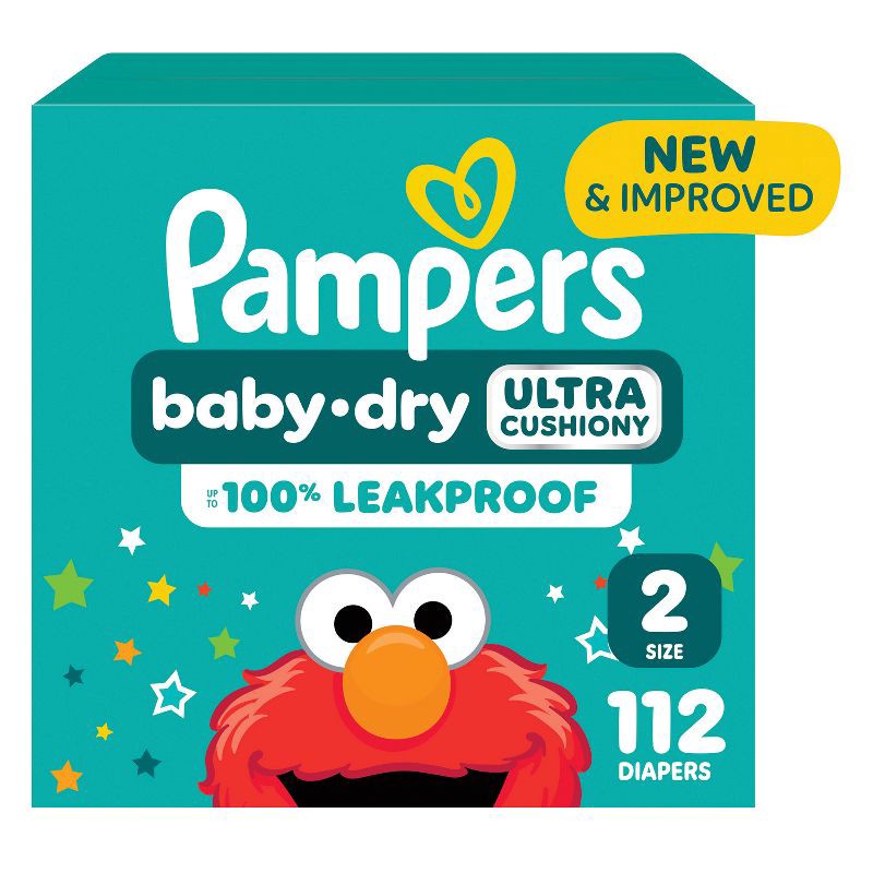 slide 13 of 16, Pampers Baby Dry Diapers - Size 2 - 112ct, 2 pk; 112 ct
