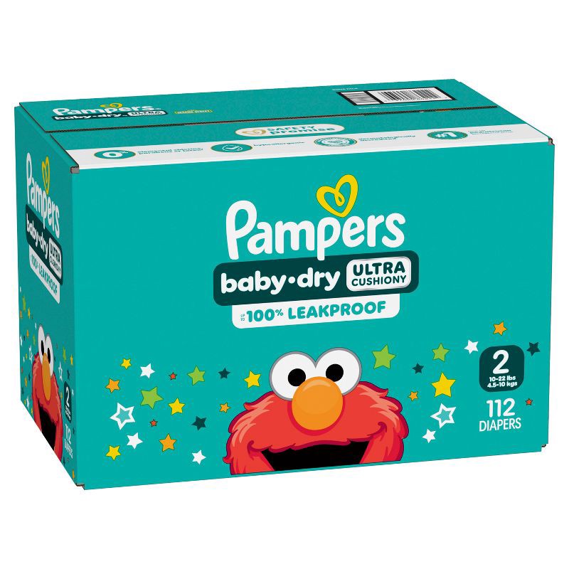 slide 14 of 16, Pampers Baby Dry Diapers - Size 2 - 112ct, 2 pk; 112 ct