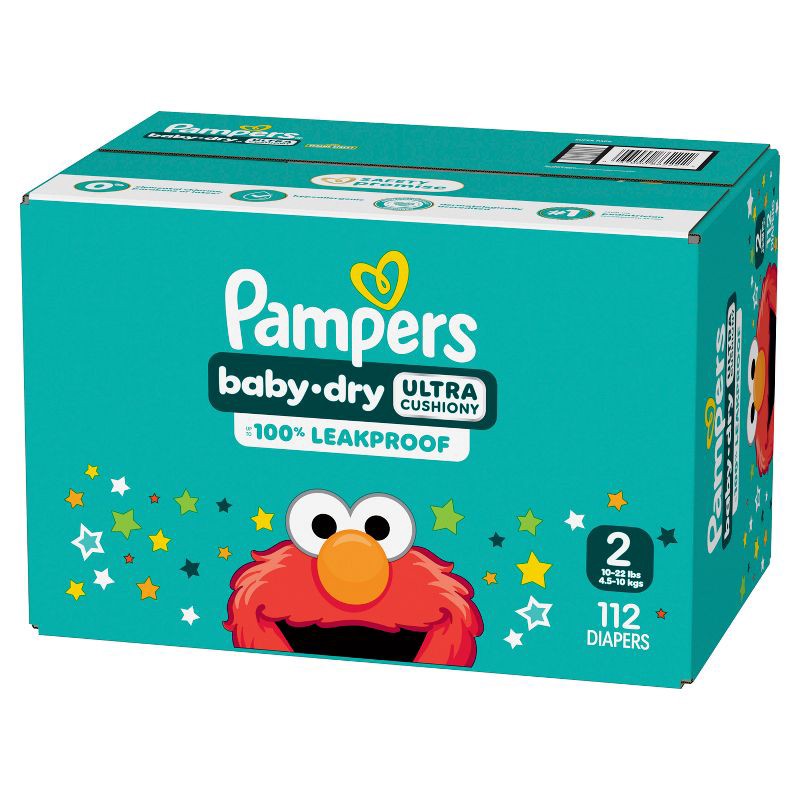 slide 15 of 16, Pampers Baby Dry Diapers - Size 2 - 112ct, 2 pk; 112 ct