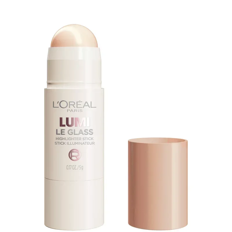 slide 1 of 10, L'Oréal Lumi Le Glass Stick, Reflective Glassy Finish Highlighter, 0.25 oz