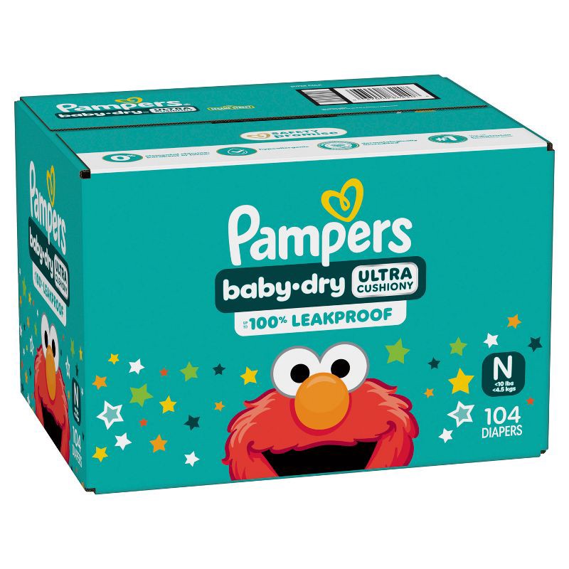 slide 14 of 16, Pampers Baby Dry Diapers Super Pack - NewBorn - 104ct, 104 ct