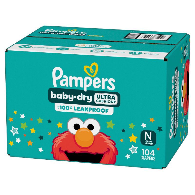 slide 15 of 16, Pampers Baby Dry Diapers Super Pack - NewBorn - 104ct, 104 ct