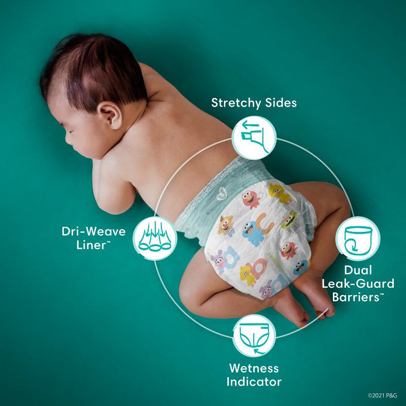 slide 4 of 9, Pampers Baby Dry Diapers Super Pack - NewBorn - 104ct, 104 ct