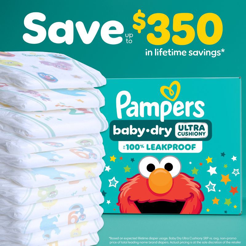 slide 6 of 16, Pampers Baby Dry Diapers Super Pack - NewBorn - 104ct, 104 ct