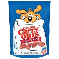 Canine Carry Outs Beef Dry Chewy Dog Treats - 22.5oz