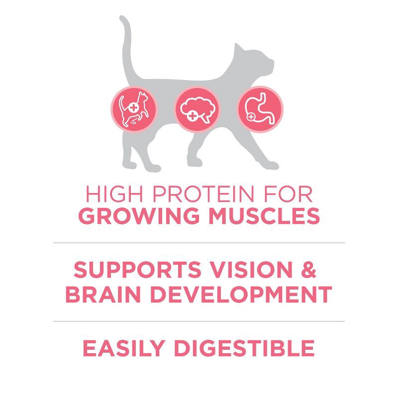slide 8 of 8, Purina ONE Healthy Kitten Formula Natural Chicken Flavor Dry Cat Food - 3.5lbs, 3.5 lb