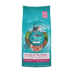 Purina ONE Healthy Kitten Formula Natural Chicken Flavor Dry Cat Food - 3.5lbs