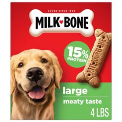 Milk-Bone Beef Biscuits Large Dog Treats - 4lbs