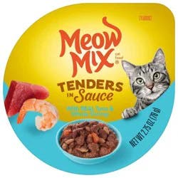 Meow Mix Tender Favorites Wet Cat Food Tuna & Shrimp - 2.75oz
