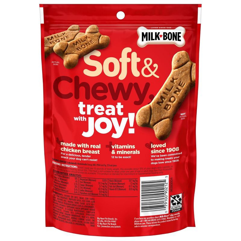 slide 2 of 6, Milk-Bone Soft & Chewy Chicken Flavor Dog Treats - 5.6oz, 5.6 oz