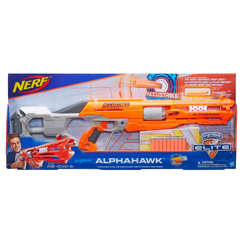 slide 7 of 8, Nerf N-Strike Elite Accustrike Series Alphahawk Blaster, 1 ct