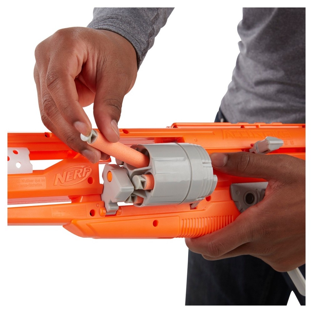 slide 3 of 8, Nerf N-Strike Elite Accustrike Series Alphahawk Blaster, 1 ct