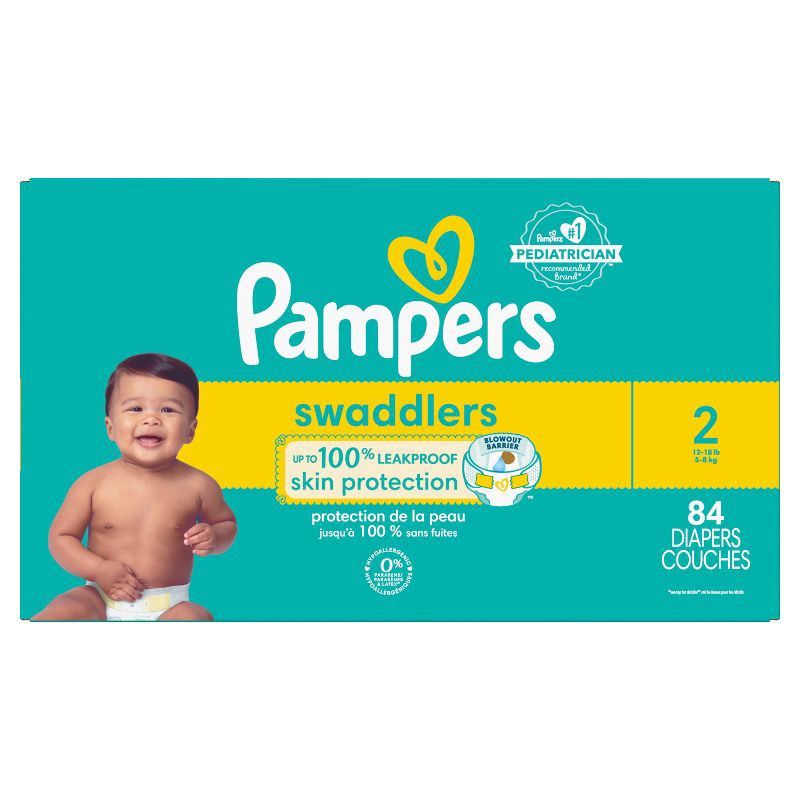 slide 13 of 15, Pampers Swaddlers Active Baby Diapers Super Pack - Size 2 - 84ct, 84 ct