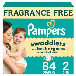 Pampers Swaddlers Sensitive Disposable Diapers - Size 2 - 84ct