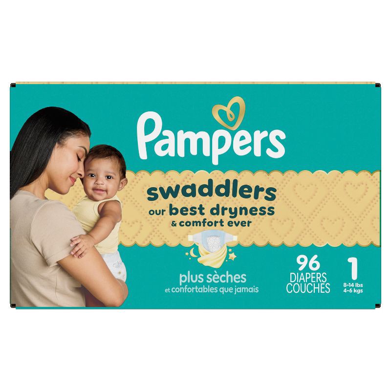 slide 16 of 16, Pampers Swaddlers Sensitive Disposable Diapers - Size 1 - 96ct, 1 x 96 ct