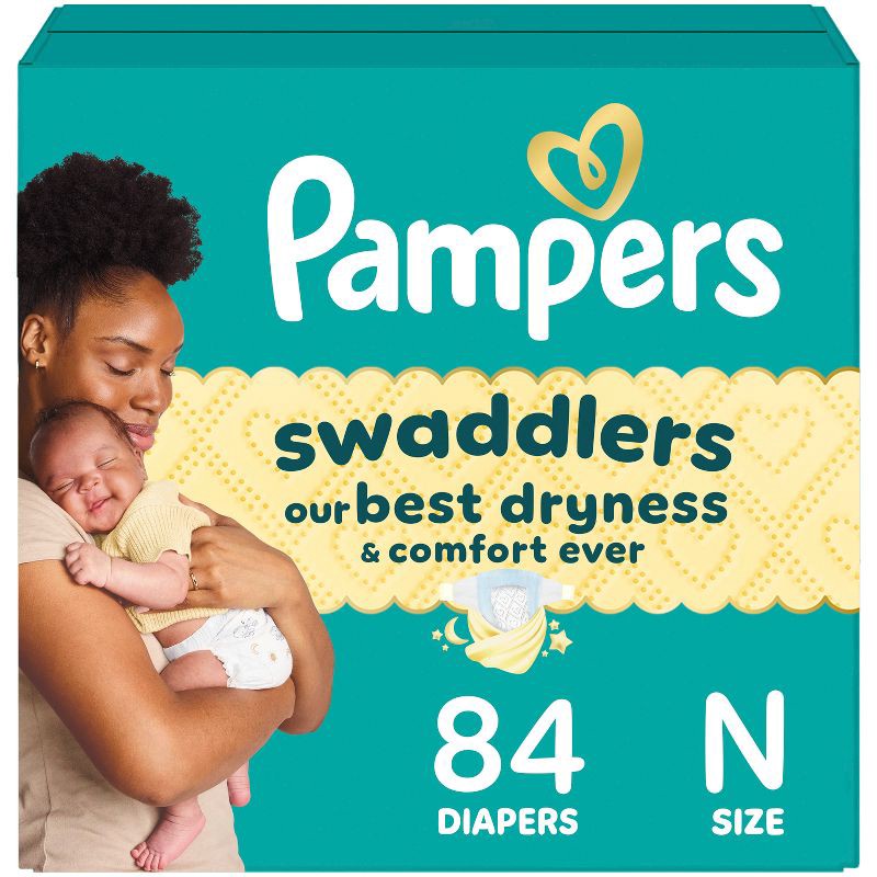 slide 1 of 16, Pampers Swaddlers Sensitive Disposable Diapers - Size 0 - 84ct, 0 x 84 ct