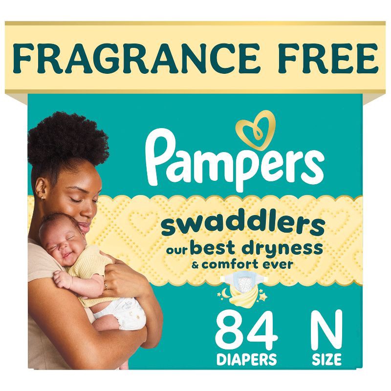 slide 1 of 16, Pampers Swaddlers Sensitive Disposable Diapers - Size 0 - 84ct, 0 x 84 ct