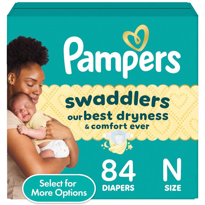 slide 1 of 16, Pampers Swaddlers Sensitive Disposable Diapers - Size 0 - 84ct, 0 x 84 ct