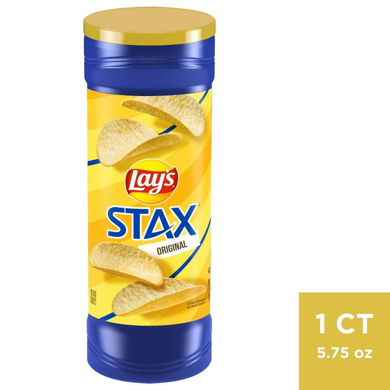 slide 1 of 3, Lay's Lays Stax Original Stax Potato Chips - 5.5oz, 5.5 oz