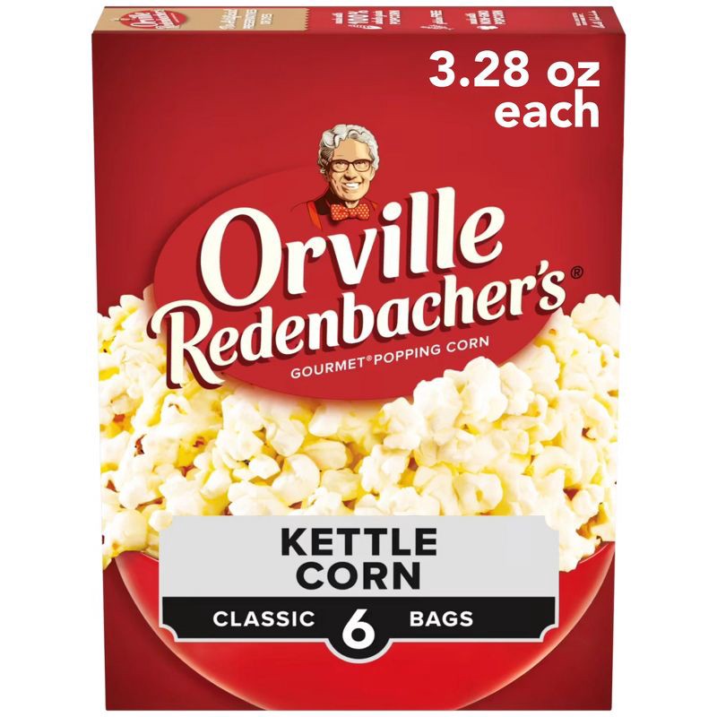 slide 1 of 7, Orville Redenbacher's Orville Redenbachers Kettle Corn Microwave Popcorn - 6ct/19.7oz, 6 ct; 19.7 oz