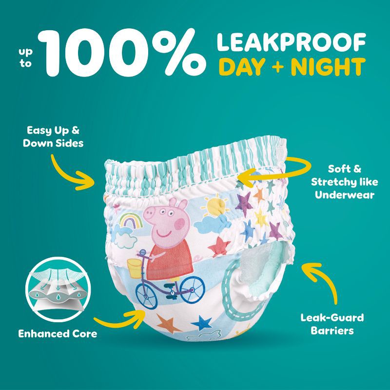 slide 3 of 16, Pampers Easy Ups Girls' Disposable Training Underwear - 2T-3T - 74ct: My Little Pony Design, Elastic Stretch Sides, 74 ct