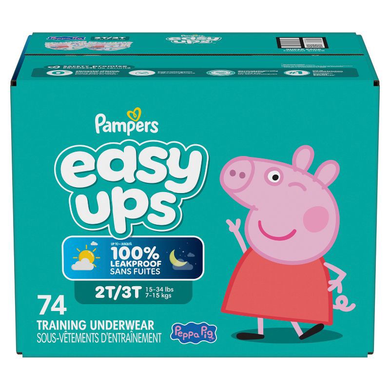 slide 13 of 16, Pampers Easy Ups Girls' Disposable Training Underwear - 2T-3T - 74ct: My Little Pony Design, Elastic Stretch Sides, 74 ct