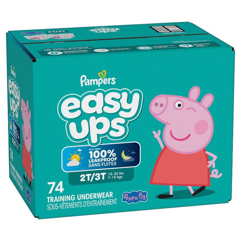 slide 15 of 16, Pampers Easy Ups Girls' Disposable Training Underwear - 2T-3T - 74ct: My Little Pony Design, Elastic Stretch Sides, 74 ct