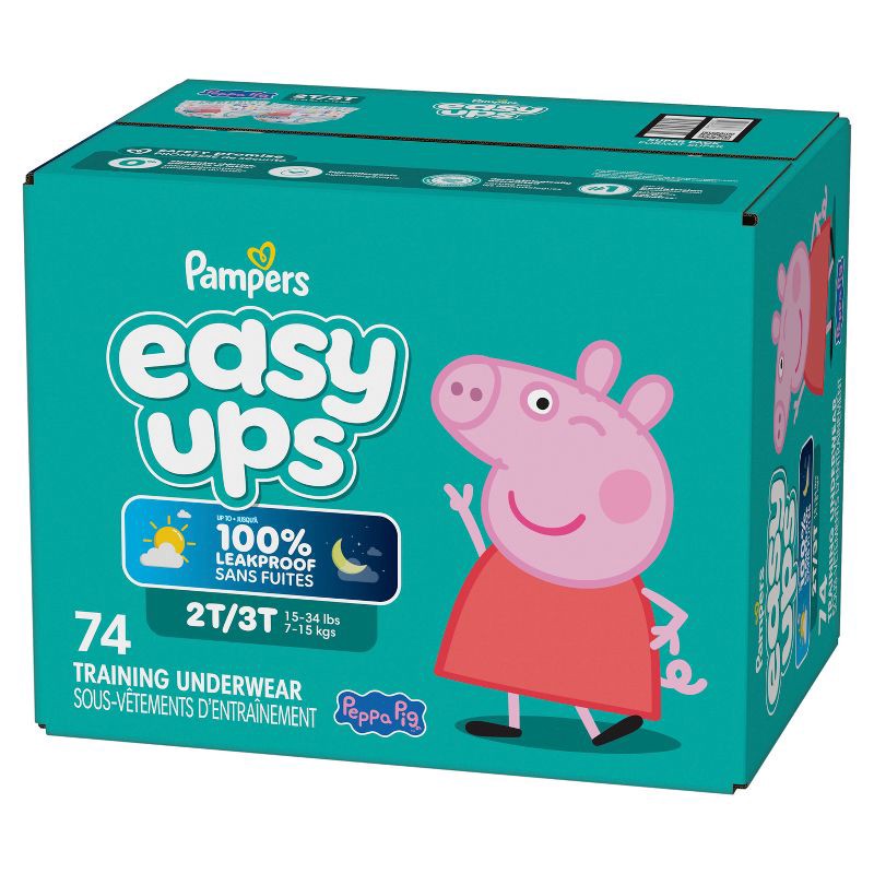slide 16 of 16, Pampers Easy Ups Girls' Disposable Training Underwear - 2T-3T - 74ct: My Little Pony Design, Elastic Stretch Sides, 74 ct