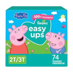 Pampers Easy Ups Girls' Disposable Training Underwear - 2T-3T - 74ct