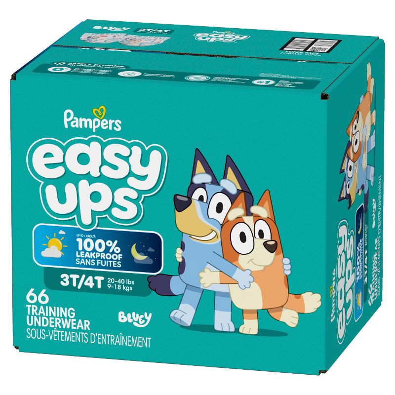 slide 16 of 16, Pampers Easy Ups Boys' Bluey Training Underwear - Size 3T-4T - 66ct, 66 ct