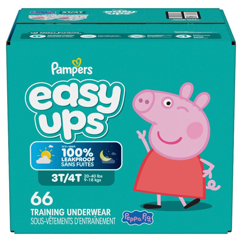 slide 13 of 16, Pampers Easy Ups Girls' Disposable Training Underwear - 3T-4T - 66ct, 66 ct
