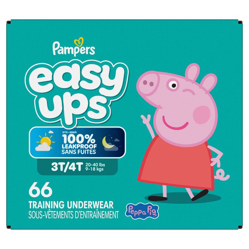 slide 14 of 16, Pampers Easy Ups Girls' Disposable Training Underwear - 3T-4T - 66ct, 66 ct