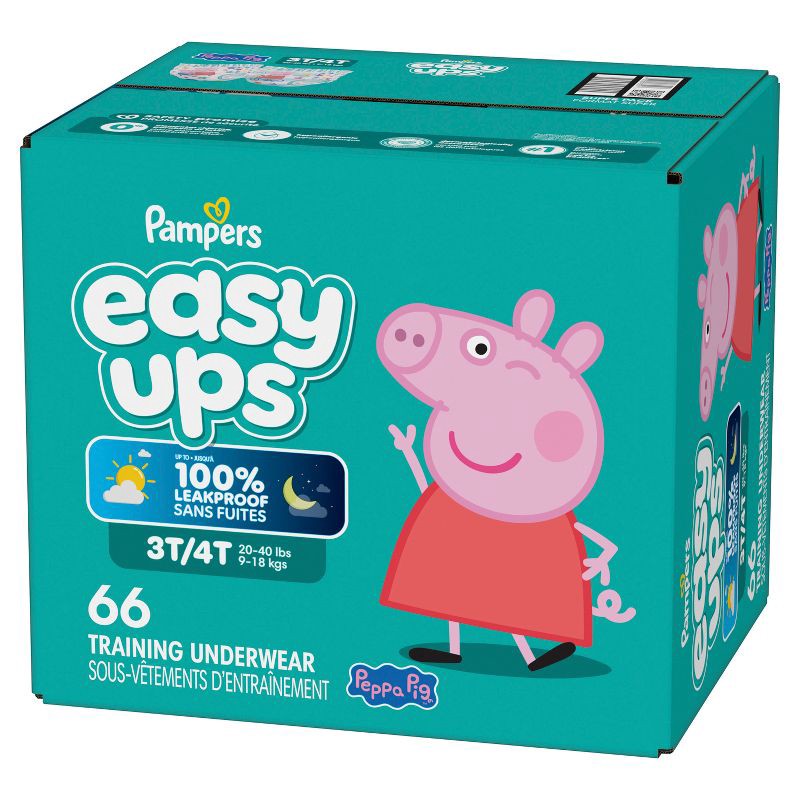 slide 16 of 16, Pampers Easy Ups Girls' Disposable Training Underwear - 3T-4T - 66ct, 66 ct