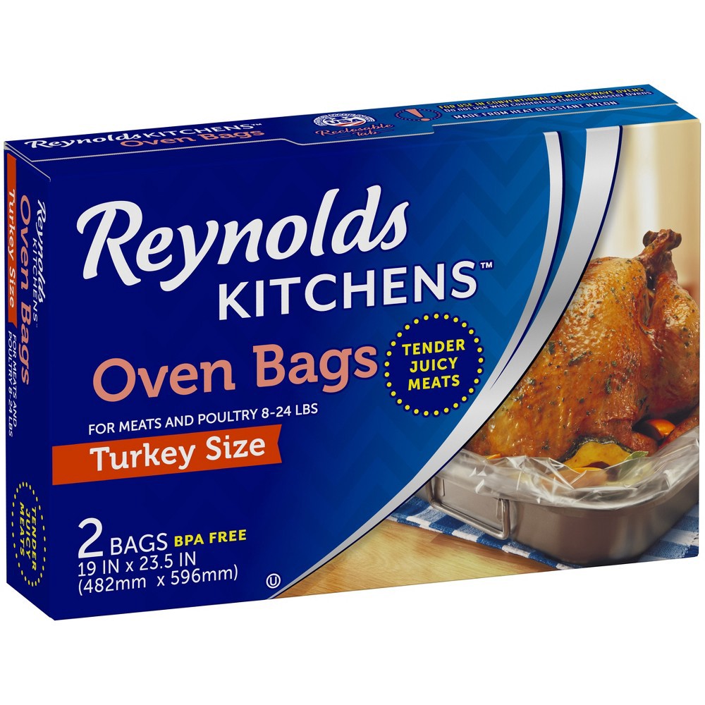 slide 4 of 5, Reynolds Turkey Sized Oven Bag, 2 ct