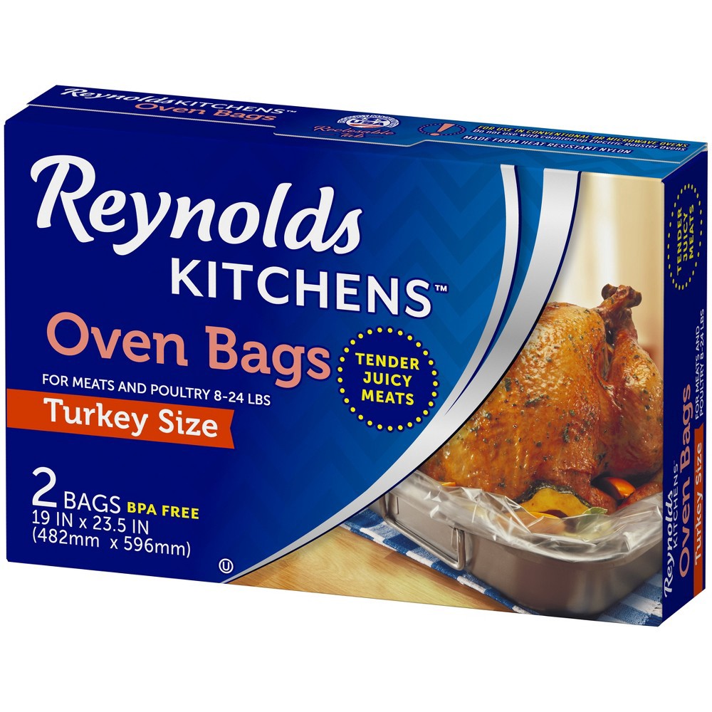 slide 2 of 5, Reynolds Turkey Sized Oven Bag, 2 ct