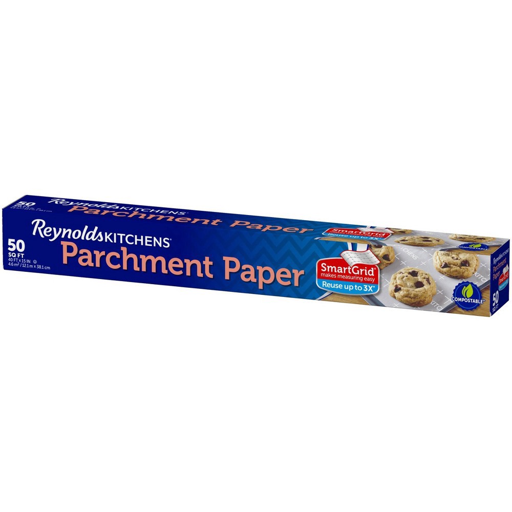 slide 2 of 5, Reynolds Kitchens Non-Stick Parchment Paper, 50 sq ft