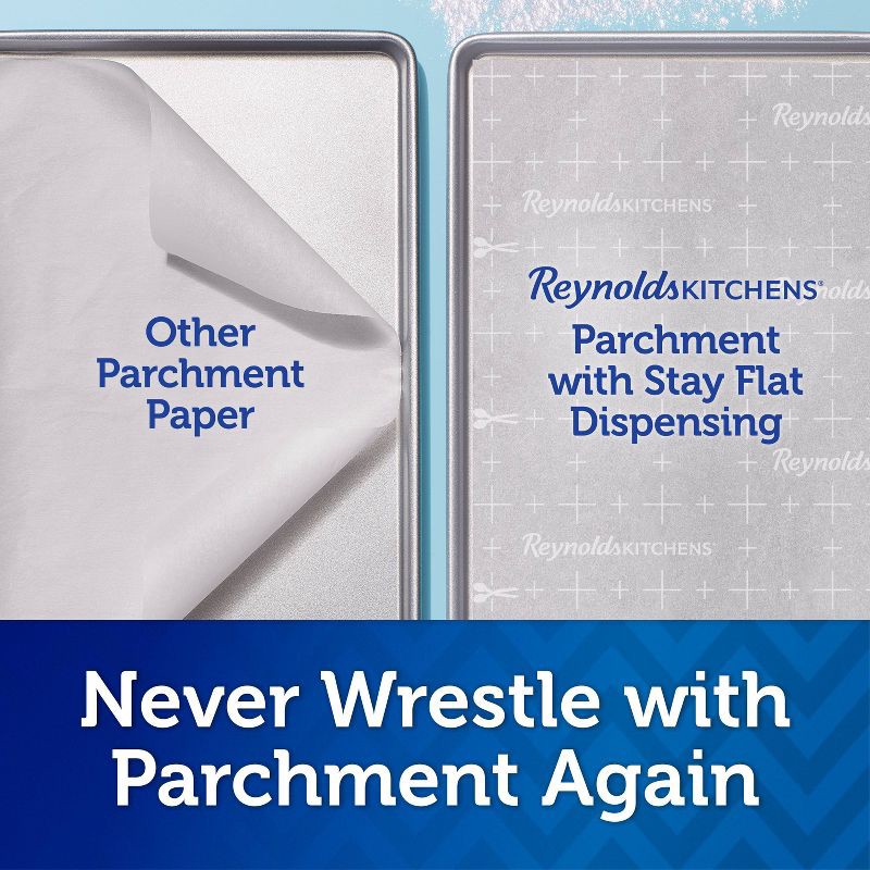 slide 4 of 8, Reynolds Kitchens Non-Stick Parchment Paper - 50 sq ft, 50 sq ft