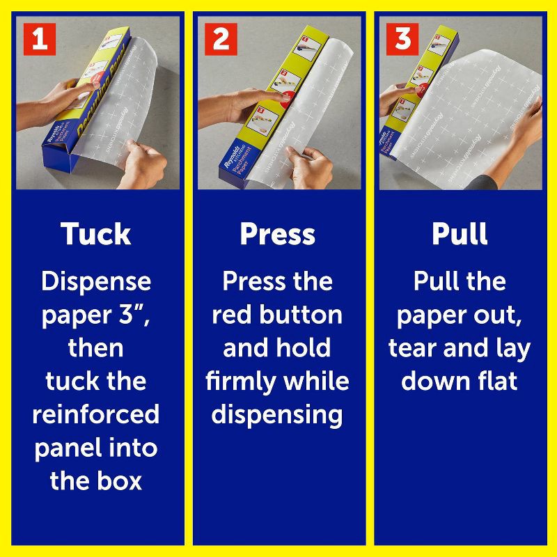 slide 4 of 8, Reynolds Kitchens Non-Stick Parchment Paper - 50 sq ft, 50 sq ft