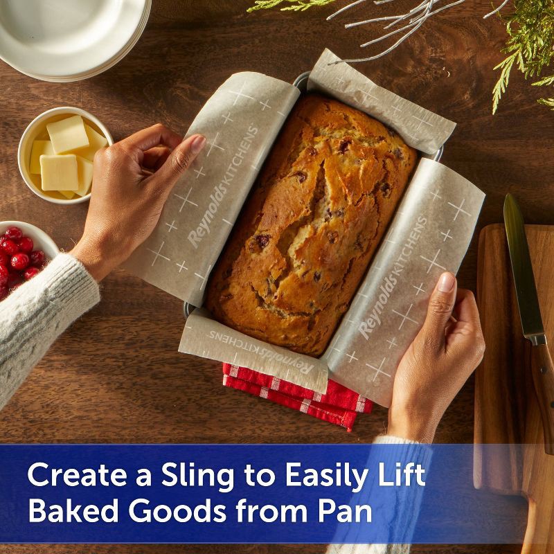 slide 8 of 8, Reynolds Kitchens Non-Stick Parchment Paper - 50 sq ft, 50 sq ft