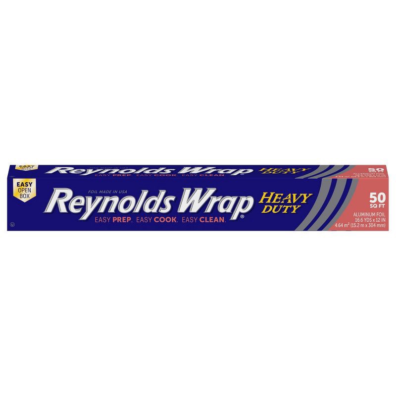 slide 1 of 8, Reynolds Wrap Heavy Duty Aluminum Foil - 50 sq ft, 50 sq ft