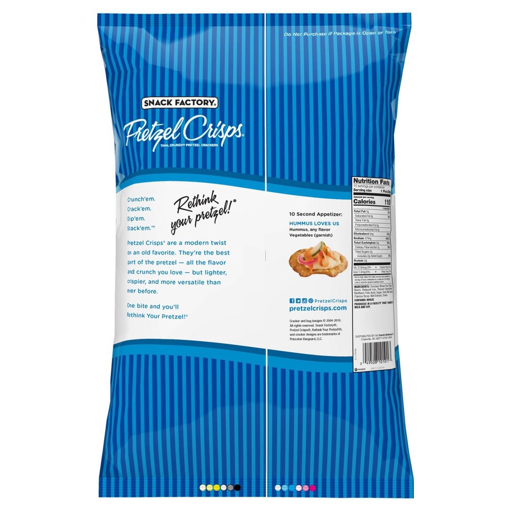 slide 4 of 9, Snack Factory Original Flavored Pretzel Crisps Crackers - 10oz/10pk, 10 ct; 10 oz