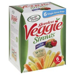 Sensible Portions Garden Veggie Straws Sea Salt - 6oz/6ct
